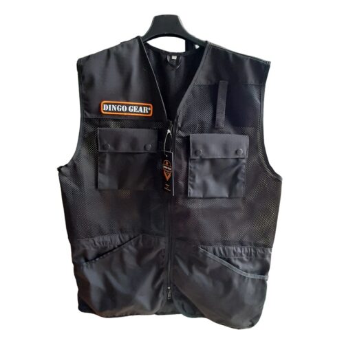 Gilet cargo da uomo, per lavoro, safari, pesca, viaggi, con tasche multiple, Blu scuro, XXS